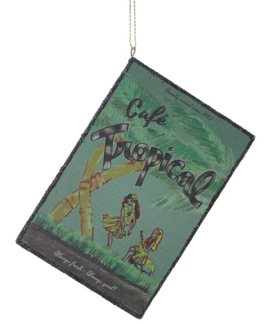CODY FOSTER SCHITTS Creek Cafe Tropical Restaurant Menu Ornament cody-foster-schitts-creek-cafe-tropical-restaurant-menu-ornament
