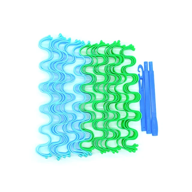 1 Set Hair Curling Ribbon Effective Stretchy Spiral Shape Diy Hair Rolling Tool