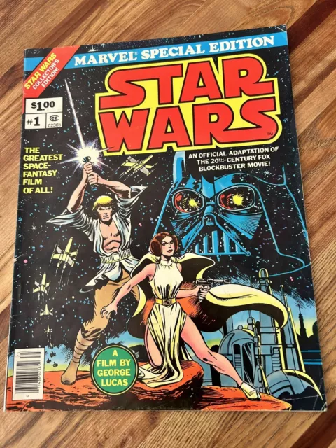 Vintage 1977 MARVEL Special Edition STAR WARS #1 #2 #3 Oversized Comic Lot of 3