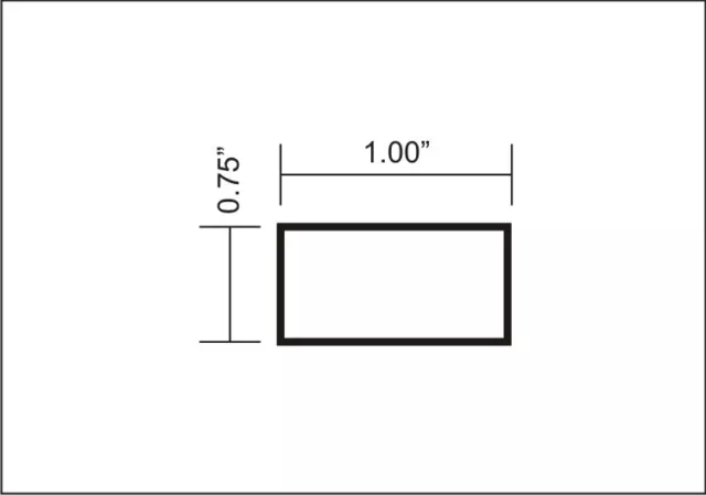 Aluminum Flat Bar, .75”x1x12”,2 Pcs 6061 Aluminum Flat 3/4”, 1” Wide, 12” Long 2