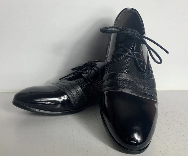 BLACK MENS DRESS Shoes Size 6.5 Jingpin 14.34 PicClick UK