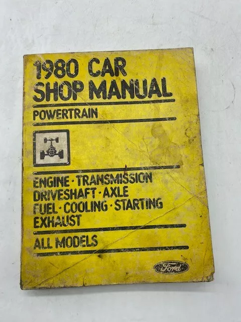 1980 Ford All Models Powertrain Factory Car Shop Manual SKU16