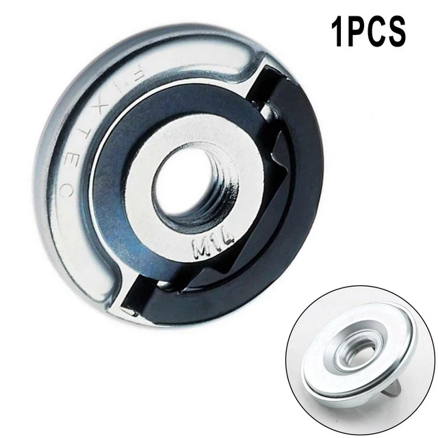 Integrated Keyhole Flange Lock Nut 1PC M14 Replacement Parts Tuerca Desmontable