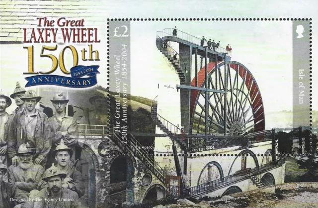 2004 Isle of Man Sg MS1177 150th Anniversary of the Great Laxey Wheel MNH