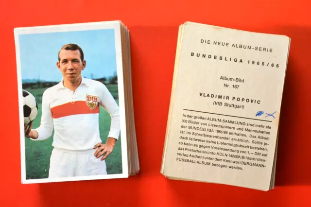 Bergmann Fußball Bundesliga 1965/66- 4 ungeklebte Sammelbilder aussuchen