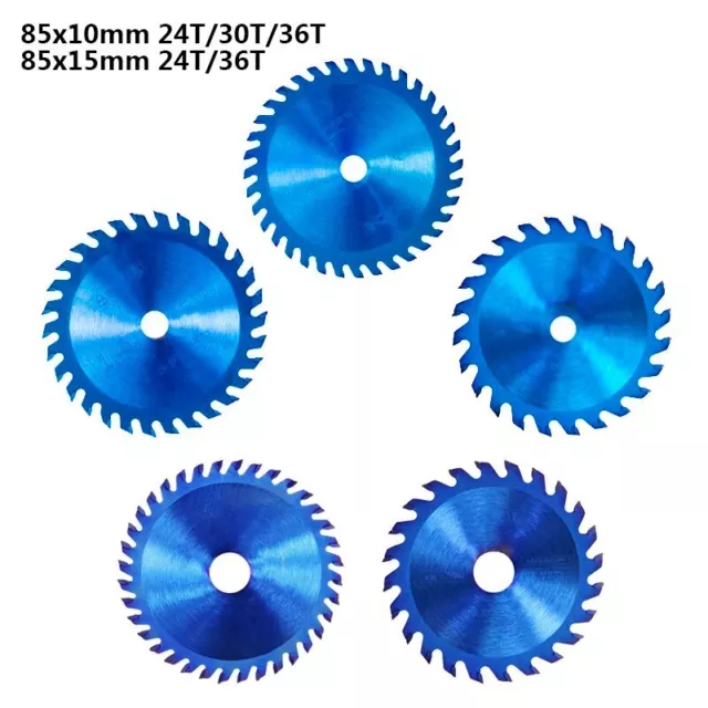 XCAN 5 STÜCK Blau Kreissägeblatt 85mm*15 Trennscheibe Sägeblatt für Bosch Dewalt 2