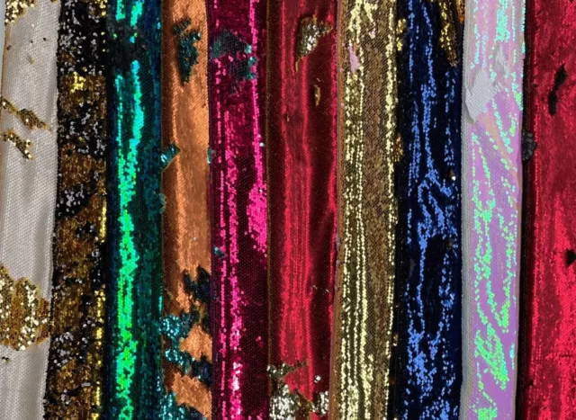 Iridescent Rainbow Crinkle Organza Fabric - 11 colours See Description for  width