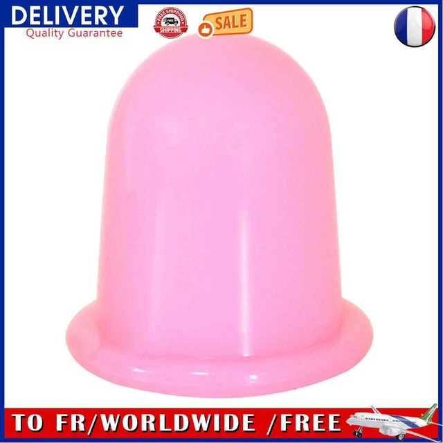 Silicone Cupping Therapy Kit Anti-aging Vacuum Cans for Body Care (Pink)