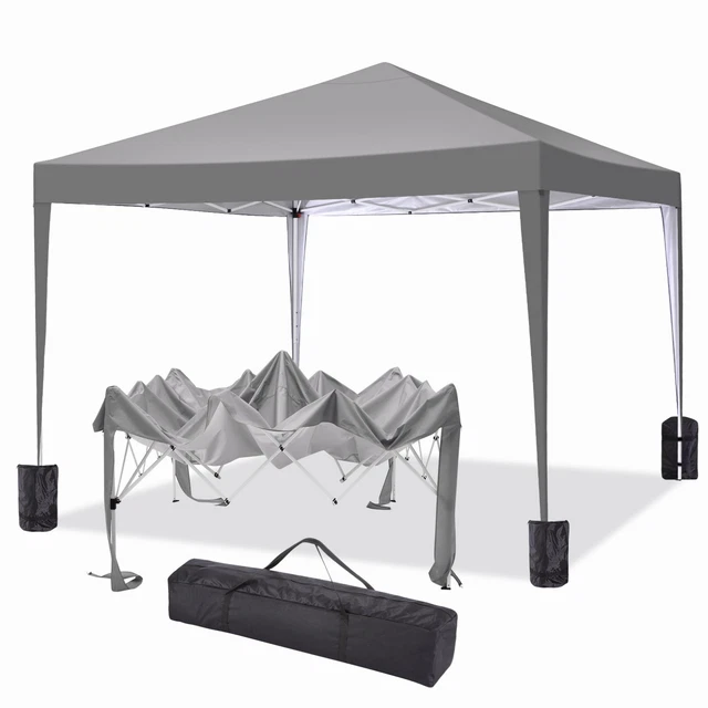 Pavillon 3x3m Faltpavillon Gartenzelt Partyzelt Festzelt faltbar und wasserdicht