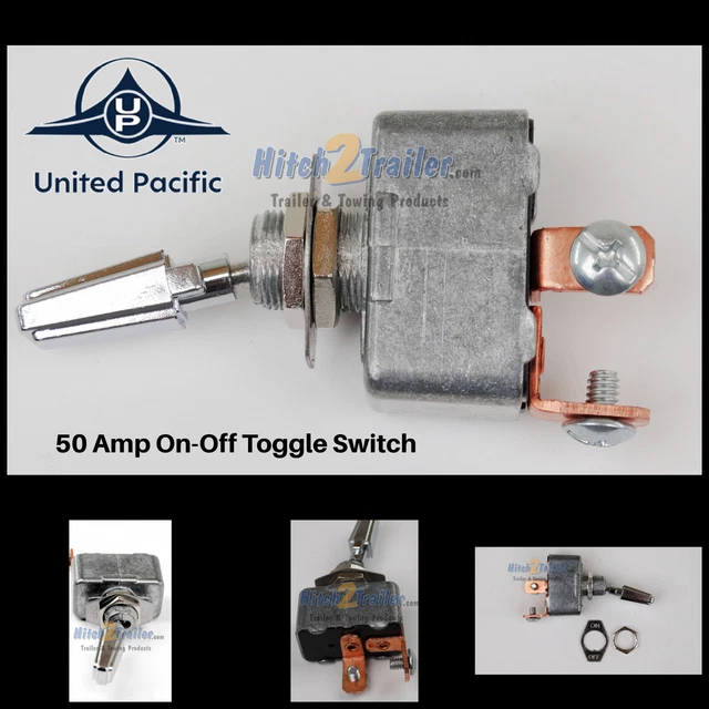 50 AMP ON/OFF Heavy Duty toggle switch universal Car Truck Hot Rod ...