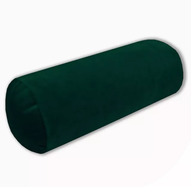Mf42g Green Soft Smooth Microfiber Velvet Bolster CASE Yoga Neck Roll COVER Size