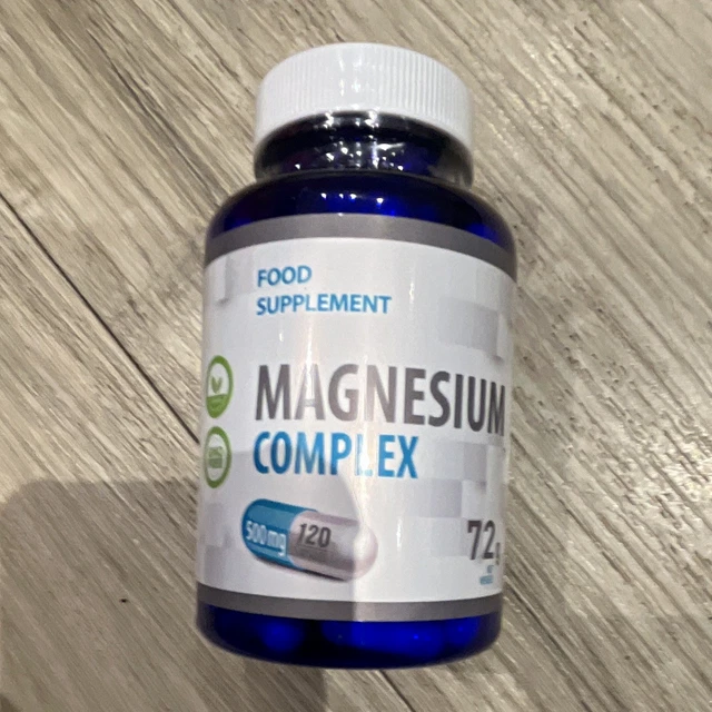 MAGNESIUM COMPLEX 500MG Mineral Supplement 120 Capsule Pills Adult ...
