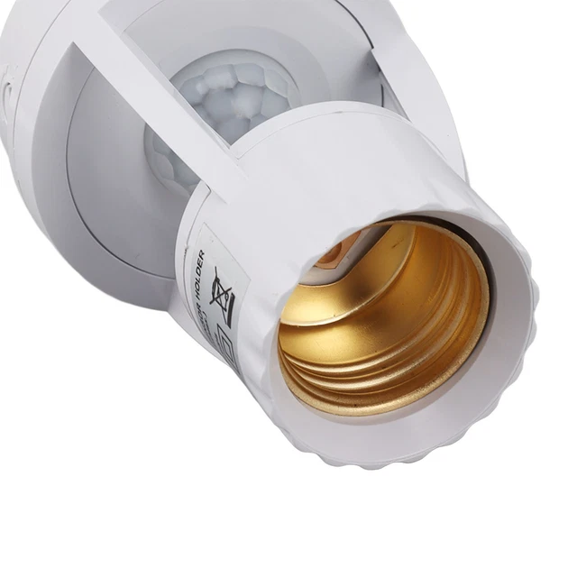↑MOTION SENSOR LIGHT Socket PIR Motion E27 Screw Bulb Adapter ...