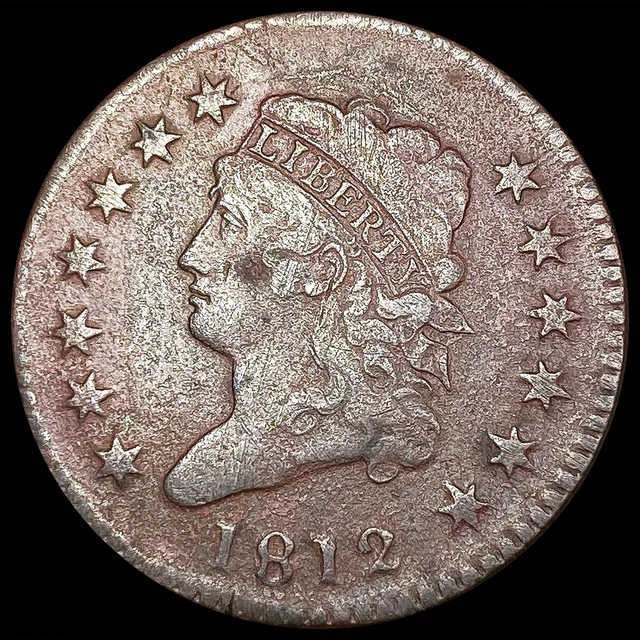 1812 Large Cent Coin NICELY CIRCULATED