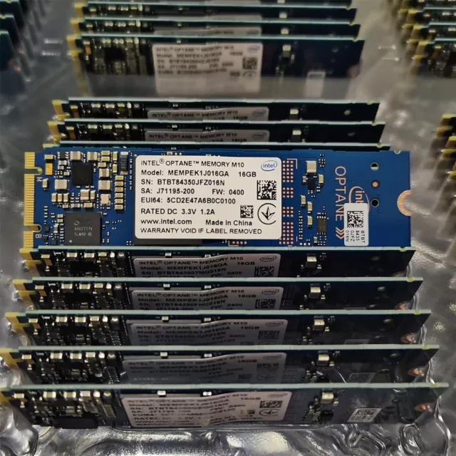 5PC Intel Optane Memory M10 SSD M.2 2280 16GB MEMPEK1J016GA PCIe 3.0 Xpoint NVMe