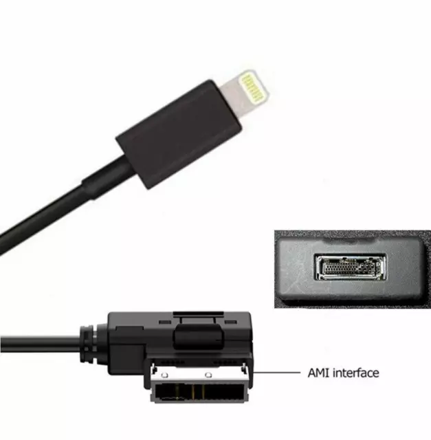 AMI MMI MDI Audio A3 Q5 AUX Cable Music Power Car Interface for iPhone 7 8 X 11-