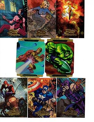2008 Marvel Masterpieces 2 Set+ Avengers + Heroines + Die-Cut (90 Cards)