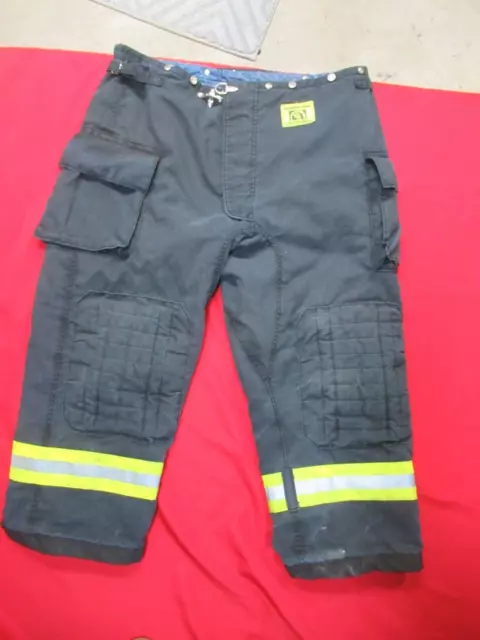 BLACK MORNING PRIDE Fire Fighter Turnout PANTS 48 X 29 BUNKER GEAR RESCUE TOW