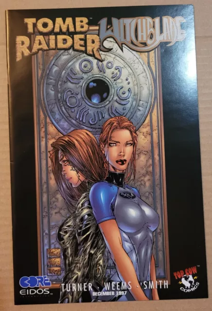 Tomb Raider Witchblade #1 Nm- 1997 Image/Top Cow 1St App Lara Croft In Comics