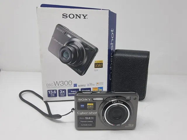 Sony Cybershot DSC-W300 13,6 megapixel fotocamera digitale compatta testata - in scatola