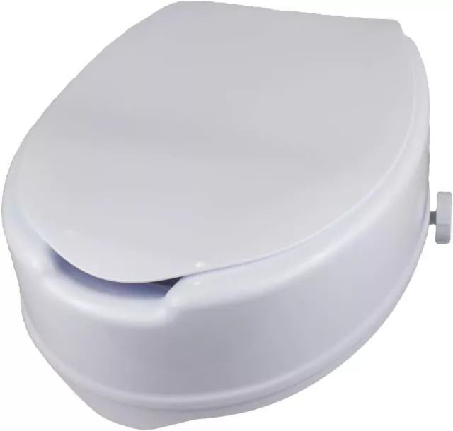 Mobiclinic rialzo sedile WC con coperchio, 14 cm, bianco, modello titanio - NUOVO
