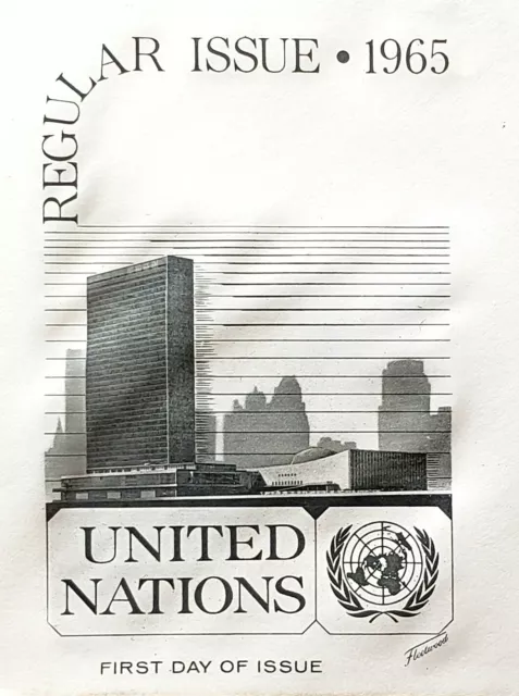 FDC United Nations 1965 Regular Issue 1965 25 Cent Fleetwood