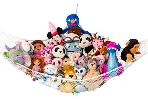 Stuffed Animal Storage Net Hammock Nursery Hanging Organizer - Jumbo Extra Larg