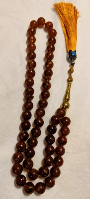 Antique natural Baltic amber Rosary 55 gr. msbaha kahraman