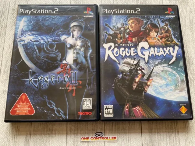 SONY PlayStation 2 PS2 Kagero Ⅱ 2 Dark Illusion & Rogue Galaxy set from Japan