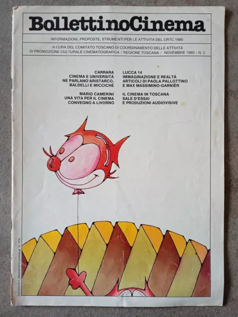 Rivista Cinema -  BollettinoCinema - CRTC - Regione Toscana, novembre 1980, n.2