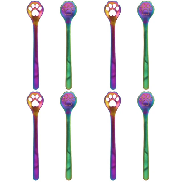 32 pz cucchiaini da caffè multiuso cucchiaino da zucchero multiuso Cat Paw Design premium per festa