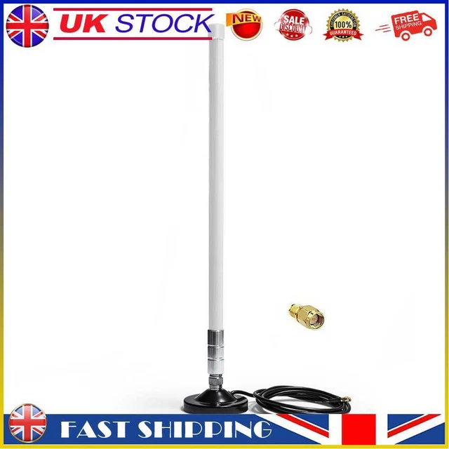 5dBi 858-878MHz for Helium Hotspot Miner Antenna+Magnet Base (55cm White) #gib