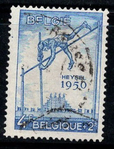 Belgique 1950 Mi. 870 Oblitéré 100% 1.75 fr, sport