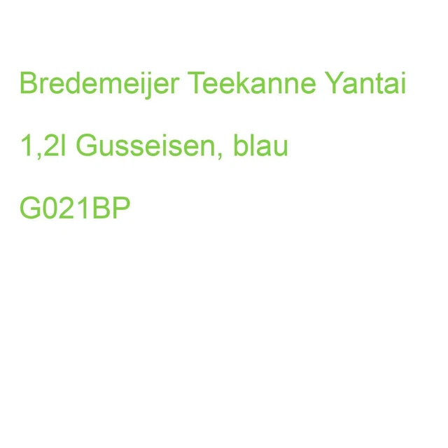 Bredemeijer Teekanne Yantai 1,2l Gusseisen, blau G021BP (8711871358269)