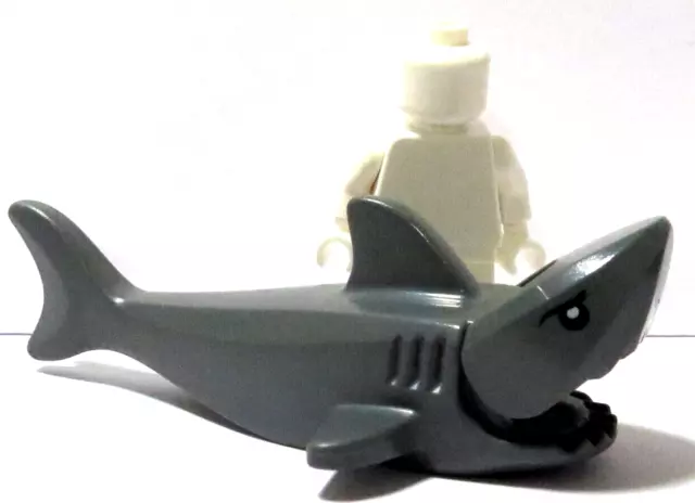 Lego Shark Dark Grey  Animal Fish Diver   Minifigure Not Included