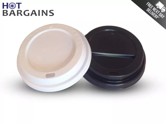 Coffee Paper Cup Lids 8oz / 12oz / 16oz Size Disposable Sip Through Lids for Cup