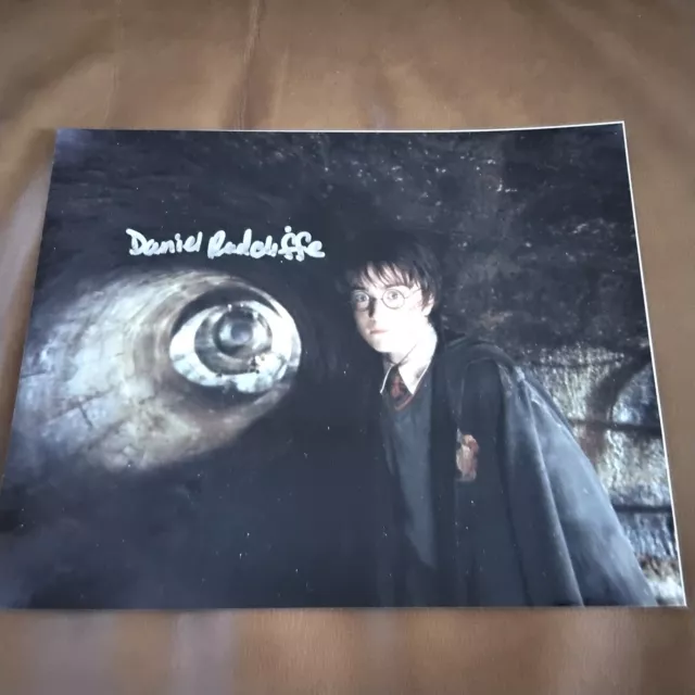 Daniel Radcliffe SIGNED Photo Child Movie Stage Actor Harry Potter Equus  Cute!
