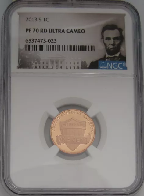 2013-S Lincoln Shield Cent NGC PF70 RED ULTRA CAMEO - Perfect GEM GRADED PROOF