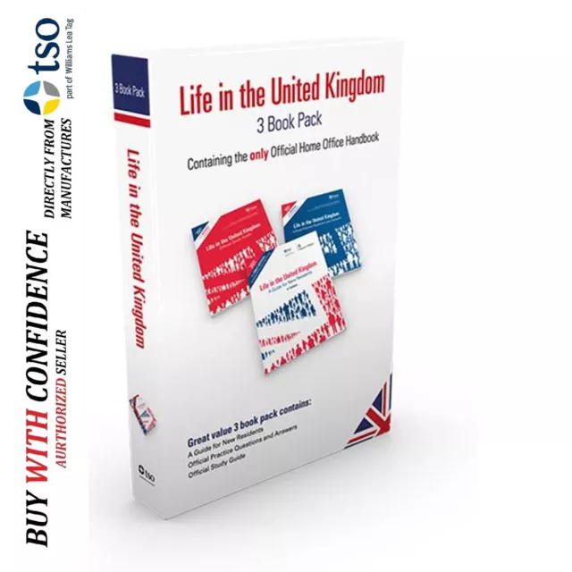 Life in the UK Test 2024 Latest Collection 3 Books Set by TSO NEW*LIFE_SET