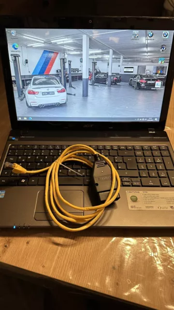 Diagnose Laptop Für Bmw, Ista, Kabel ENET Für F Modelle. Acer Aspire 5750