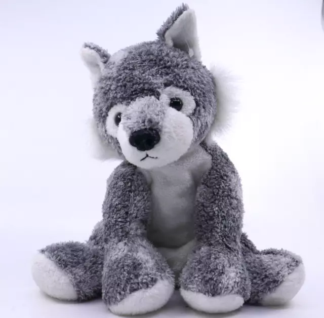 Mary Meyer Sweet Rascals Plush Wolf Husky Puppy Floppy Bean Filled Stuffed Toy