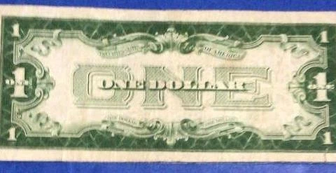 1928A $1 Blue "FUNNY BACK" SILVER Certificate X1289! Choice FINE Crispness!