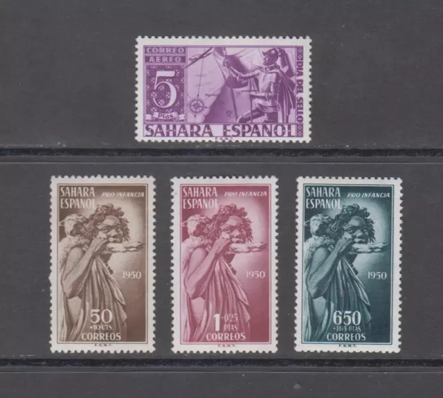 Sahara España Año 1950 Nuevo Completo Mnh Spain Edifil 83-86 Lote 1