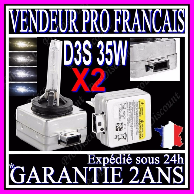 2 Ampoules Phare Xénon HID D3S 35W 6000K/8000K Pour Audi - Remplacement Feu Avant
