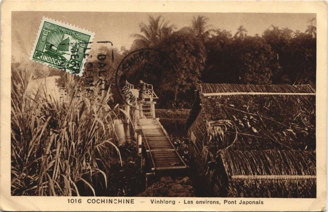 CPA AK VIETNAM VINH LONG Les Environs - Japanese Bridge INDOCHINA (1221671)