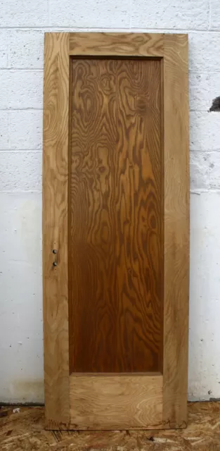 28"x77"x1.75" Antique Vintage Old Chestnut SOLID Wood Wooden Interior Door Panel