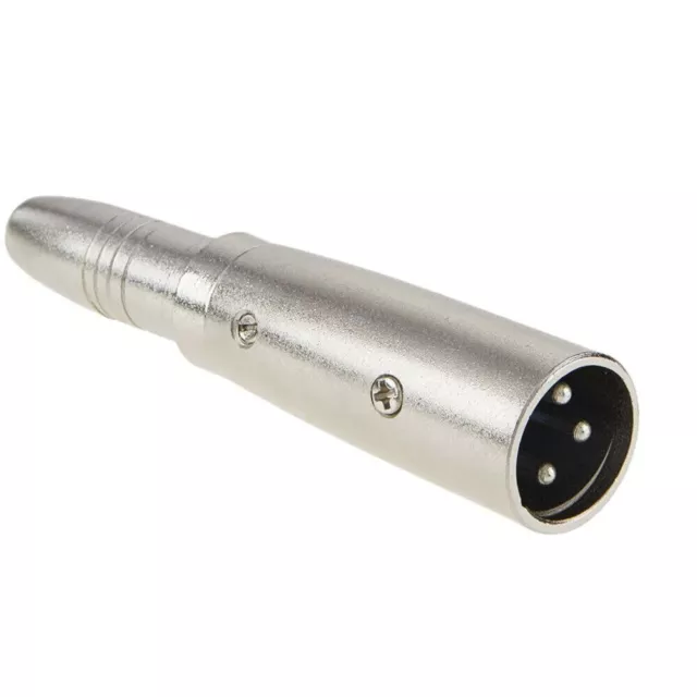XLR 3 Pin Male Plug  To 6.3mm 1/4 inch Female Mono Jack Adaptor