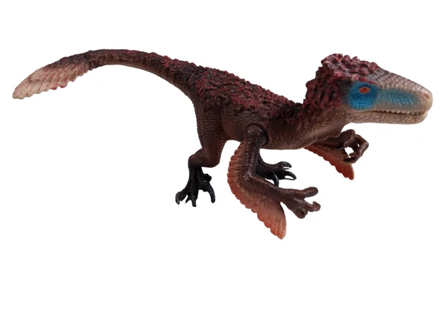 SCHLEICH AM LIMES 69 Velociraptor Raptor 8" D-73527 Dinosaur Action ...