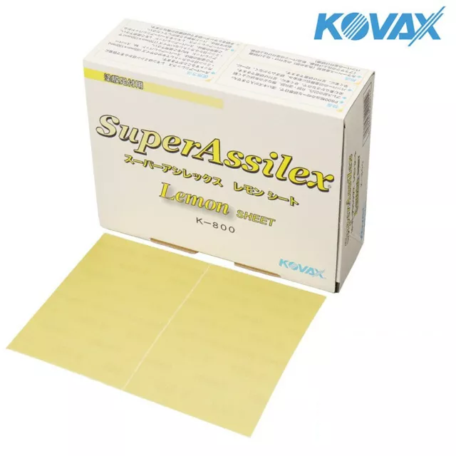 Kovax Eagle Abrasifs Super Assilex Feuille Citron 800 Grain 1911509 50 / Boite