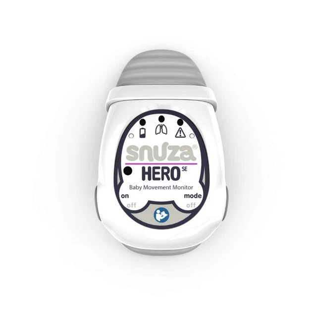 Monitor de movimiento de respiración portátil para bebé Snuza Hero SE
